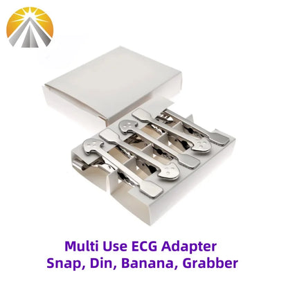 Multi-Function Veterinary ECG Clips — EKG Electrodes for Animals with DIN 3.0, Banana 4.0, or Snap 4.0 Cable Compatibility