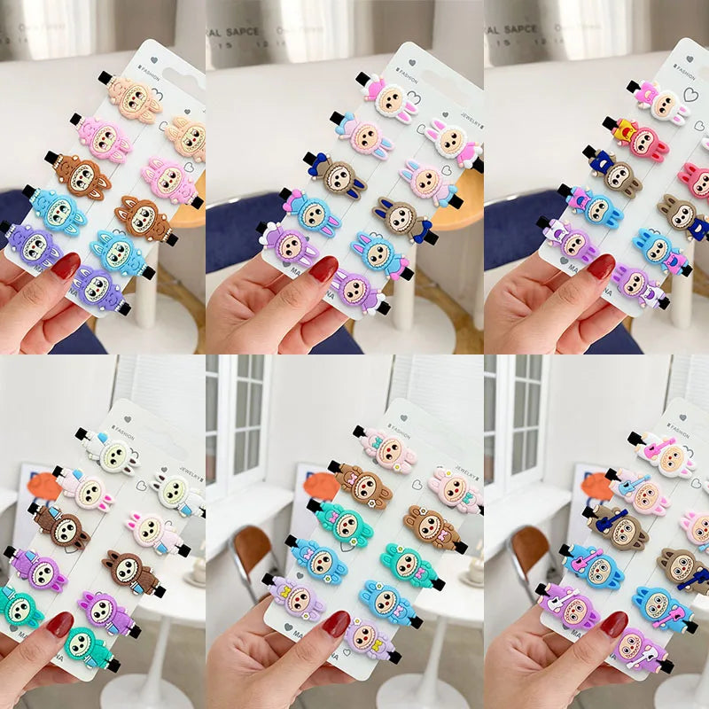 60pcs Cartoon Anime Hair Clips for Girls Kawaii Kids Hair Accessories Gifts