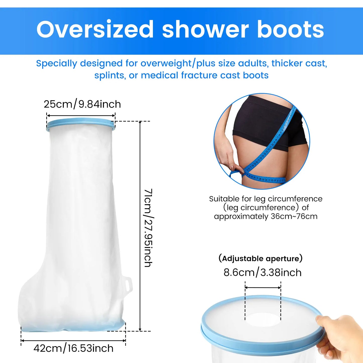 Waterproof Arm & Hand Shower Cast Cover – Adult Protective Sleeve for Wounds, Fractures & Bandages