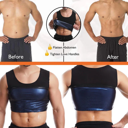 Neoprene Sweat Sauna Vest — Men’s & Women’s Body Shaper Waist Trainer Corset for Slimming