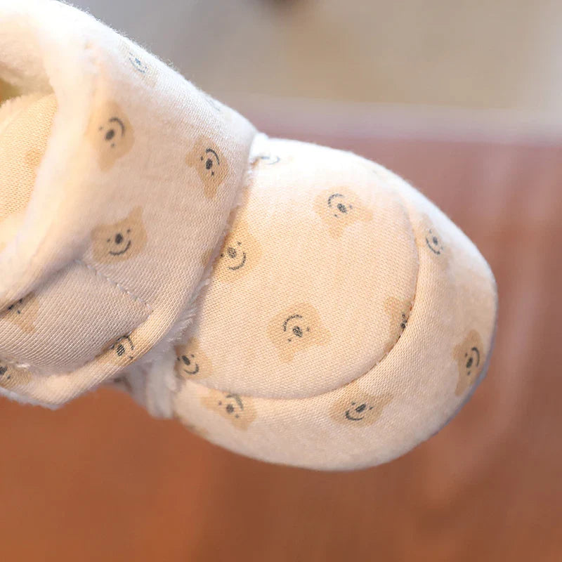 New Winter Cute Cartoon Baby Booties | Soft Cotton-Sole Non-Slip Warm First Walkers | Toddler Crib Shoes for Boys and Girls