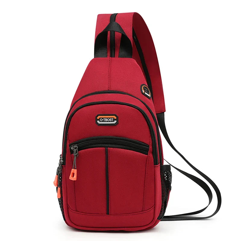 Unisex Chest Bag – Multifunctional Crossbody Backpack for One or Two Shoulder Wear