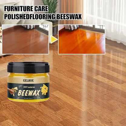 Natural Beeswax Wood Polish for Furniture & Floors – Waterproof Wood Care & Maintenance Wax