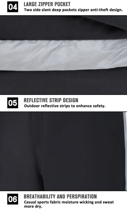 Winter Motorcycle Pants – Water & Windproof Protection, Warm Leg Covers with Knee Pads for Men, Fall-Proof Cycling Leggings