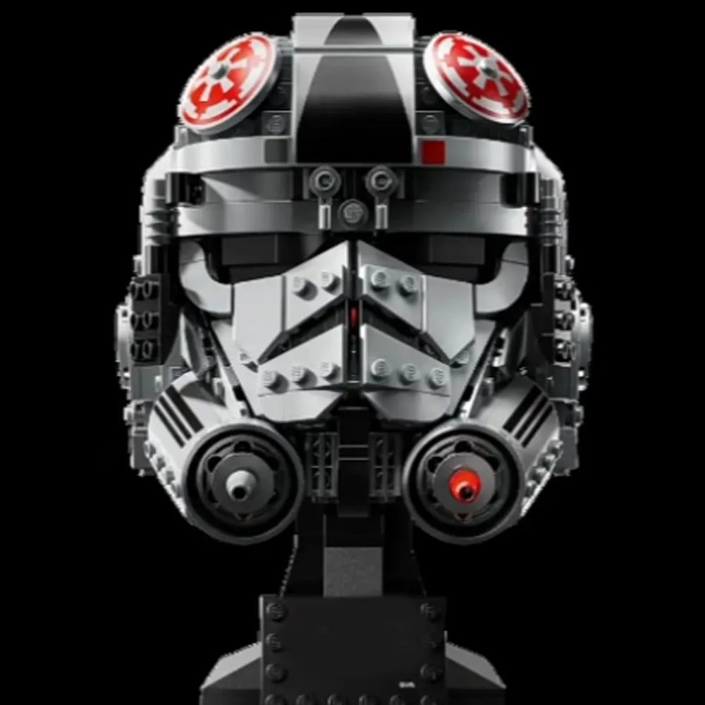 MOC AT-AT Driver Helmet Building Blocks – DIY Creative Assembly Model, Educational Toy & Decoration, Festival & Party Gift