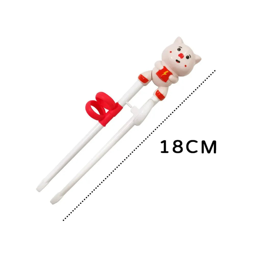 Cartoon Animal Baby Training Chopsticks - 1 Pair, Beginner Friendly Kids' Learning Tableware & Eating Helper Tools