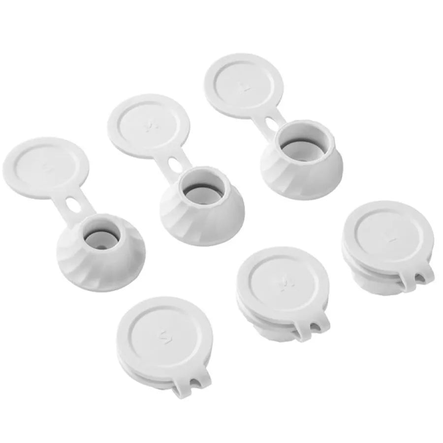 3/6PCS Bottle Emptying Caps with Adapters – 3 Sizes Inverted Flipping Bottle Transfer Connectors