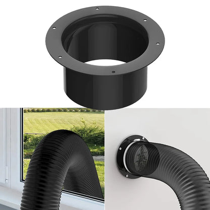 ABS Round Vent Pipe Connector – Wall Flange Duct Adapter for Ventilation Systems (100/125/150mm)