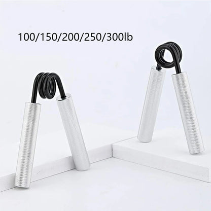 Aluminum Alloy Hand Gripper with Sponge Sleeve — Spring Steel Fitness Trainer for Arm & Finger Strength, Home Gym for Men