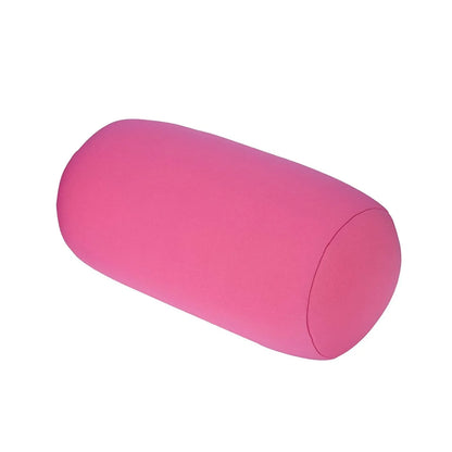 Solid Color Cylindrical Neck Pillow – Washable Round Cushion for Bedroom, Seat, Headrest & Travel Support
