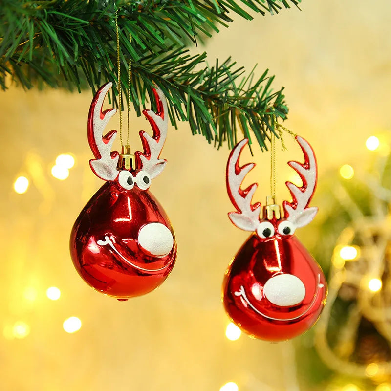 Christmas Tree Hanging Ornament – Red & White Candy Cane Pendant for Xmas, Home Decor & New Year 2024