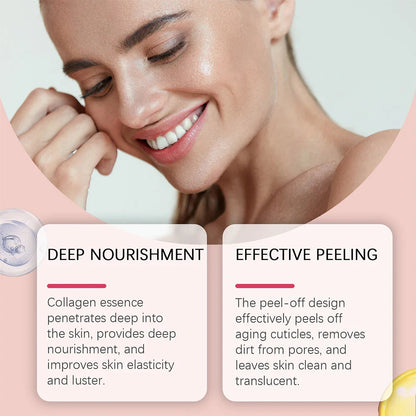 75g Collagen Night Peel-Off Mask – Moisturizing, Brightening & Firming Facial Mask for Hydrating, Smoothing & Skin Rejuvenation