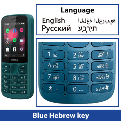 Nokia 215 4G Mobile Phone — Dual SIM, FM Radio, 1150mAh Standby, Feature Phone with Hebrew Keyboard, 100% Original