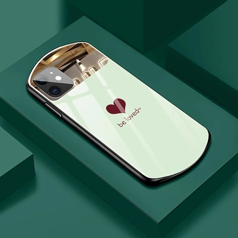 Fashionable Glass iPhone Case - Anti-Drop & Shockproof Protective Back Cover for Pro, Max & Plus Models