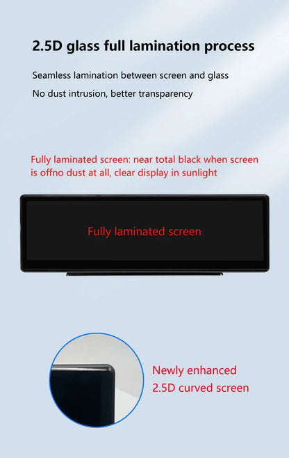 Carbar 8.8" Smart Dashboard Touch Screen – Wireless CarPlay & Android Auto for Tesla Model 3 & Y, Free Air Vent Camera
