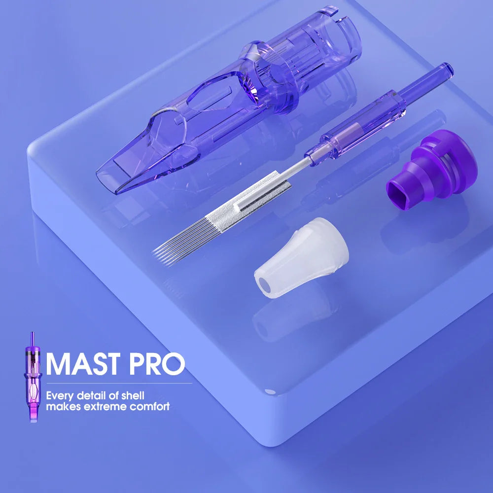 20PCS Mast Pro Tattoo Cartridge Needles – 5F/7F 3.5mm, 0.30mm Diameter for Permanent Makeup