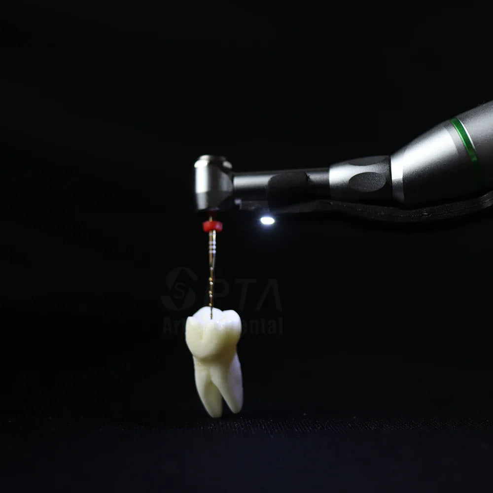SPTA Cordless Dental Endo Motor – LED 16:1 Contra Angle with Reduction Head for Low-Speed Endodontic Treatment