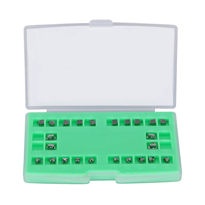 AZDENT 5 Boxes Dental Brackets – Passive Self-Ligating Orthodontic Braces with MIM Monoblock & Buccal Tubes, MBT/Roth 0.022, 345 Hooks