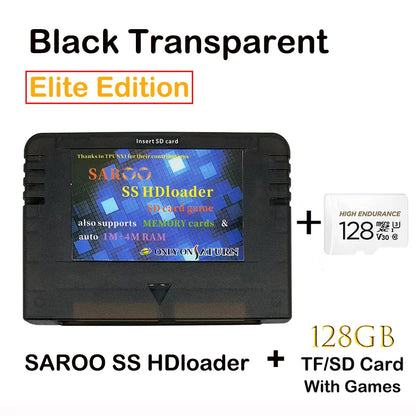 2025 V0.7 SAROO SS HDLoader Game Cartridge — SD/TF Card Support for Sega Saturn, Play Without CD