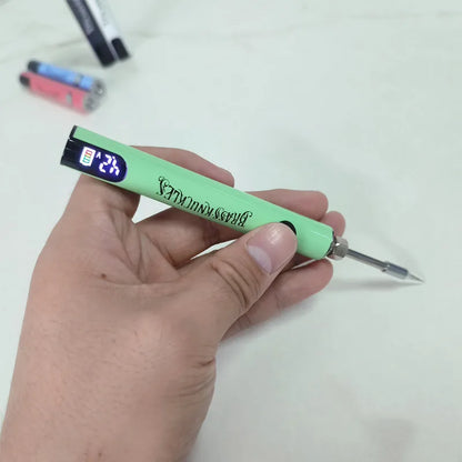 3-10pcs Brass Knuckles Portable Electric Soldering Iron — 1100mAh Battery, 1.8V-4.2V LCD Display, Type-C 510 Compatible