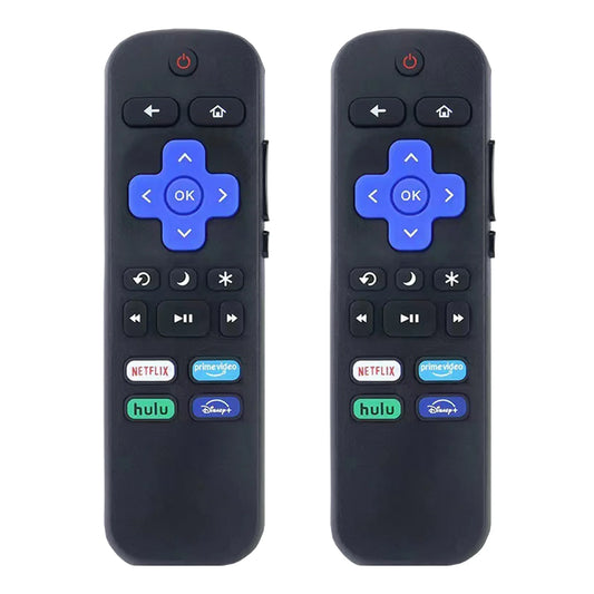 2 Pack Replacement Remote Control for Roku TV, Compatible with TCL, Hisense, Onn, Insignia, & Hitachi
