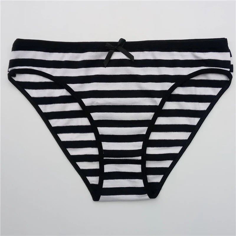 5-Pcs Women’s Cotton Panties Set – Sexy Bikini Briefs for Girls & Ladies, Free Shipping