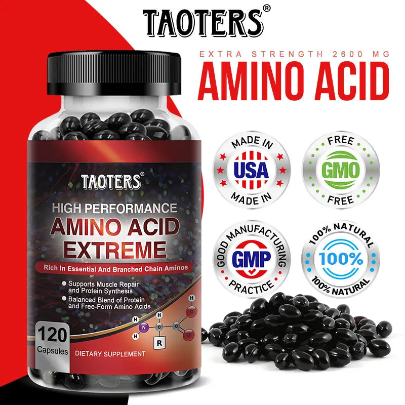 Advanced Bodybuilding Amino Acid Capsules – Boost Strength, Endurance, Muscle Mass & Energy