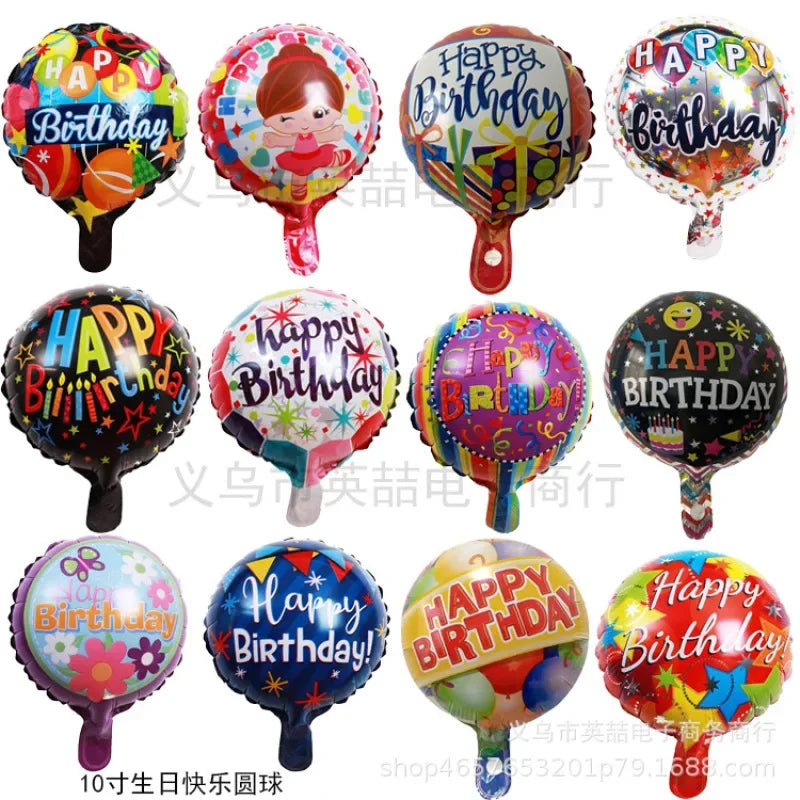 10-Inch Round Love-Shaped Aluminum Foil Balloon – English “Love” Design for Birthday, Valentine’s Day & Wedding Party Decorations