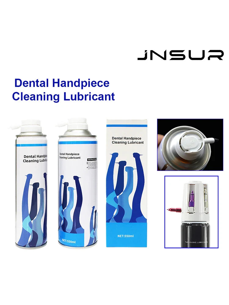 Dental Handpiece Cleaning Lubricant Spray – 300/550ml Oil for Handpiece Maintenance & Dentistry Lab Supply
