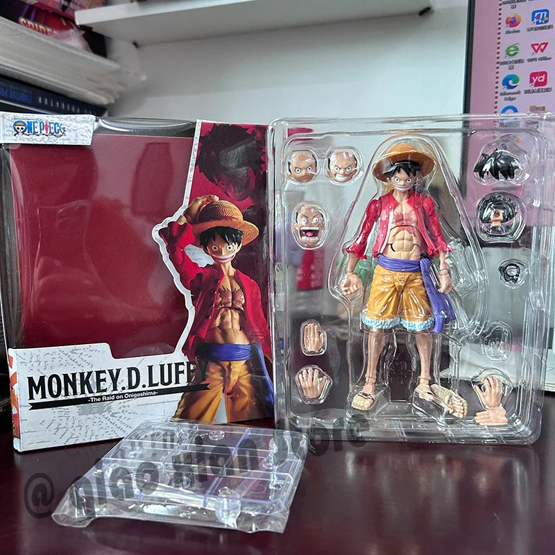 One Piece Action Figures - Luffy, Zoro, Ace Anime Models with Movable Joints for Kids' Birthday Gifts & Collection
