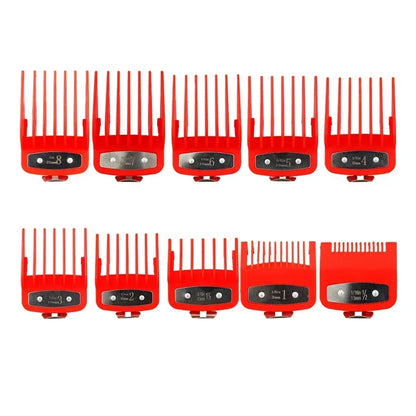 8/10PC Universal Hair Clipper Guard Set – Professional Limit Guide Combs for Wahl Trimmers & Barber Accessories