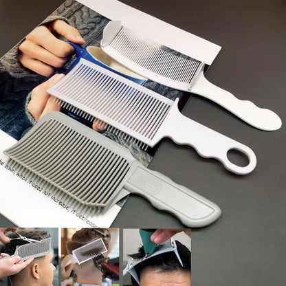 Barber Hair Comb Kit 1/2/3pcs – Flat Top & Fade Styling Comb for Men’s Haircuts