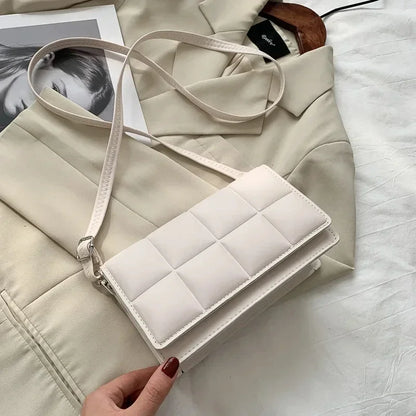 Fashion Brand Designer Women’s Shoulder Bag – Small PU Leather Crossbody, Classic Handle Handbag