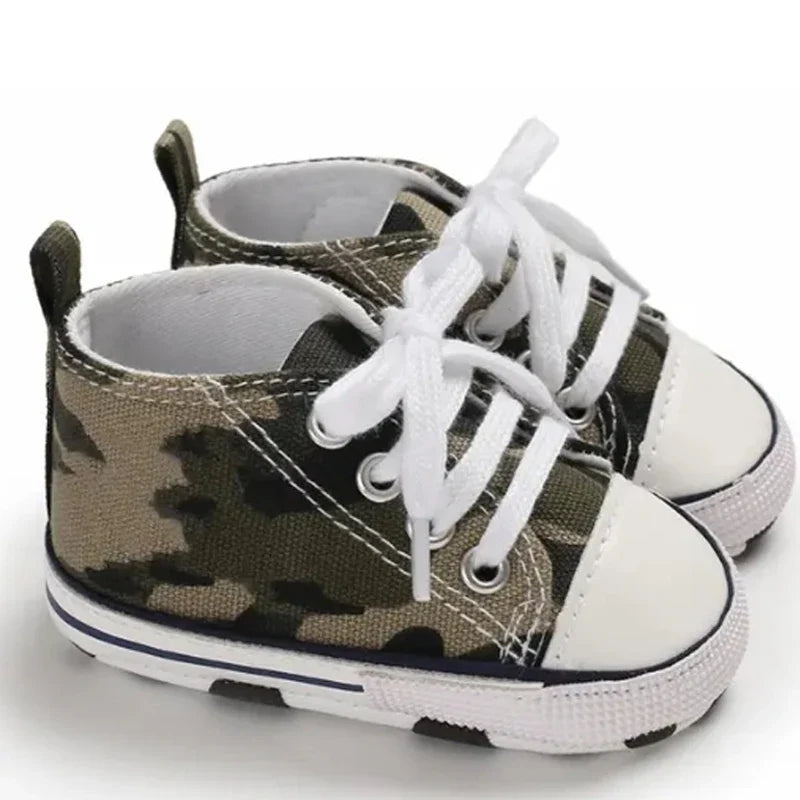 New Baby Shoes for Boys & Girls – Classic Canvas Casual Sneakers, Soft Sole Non-Slip Toddler Walkers D2486