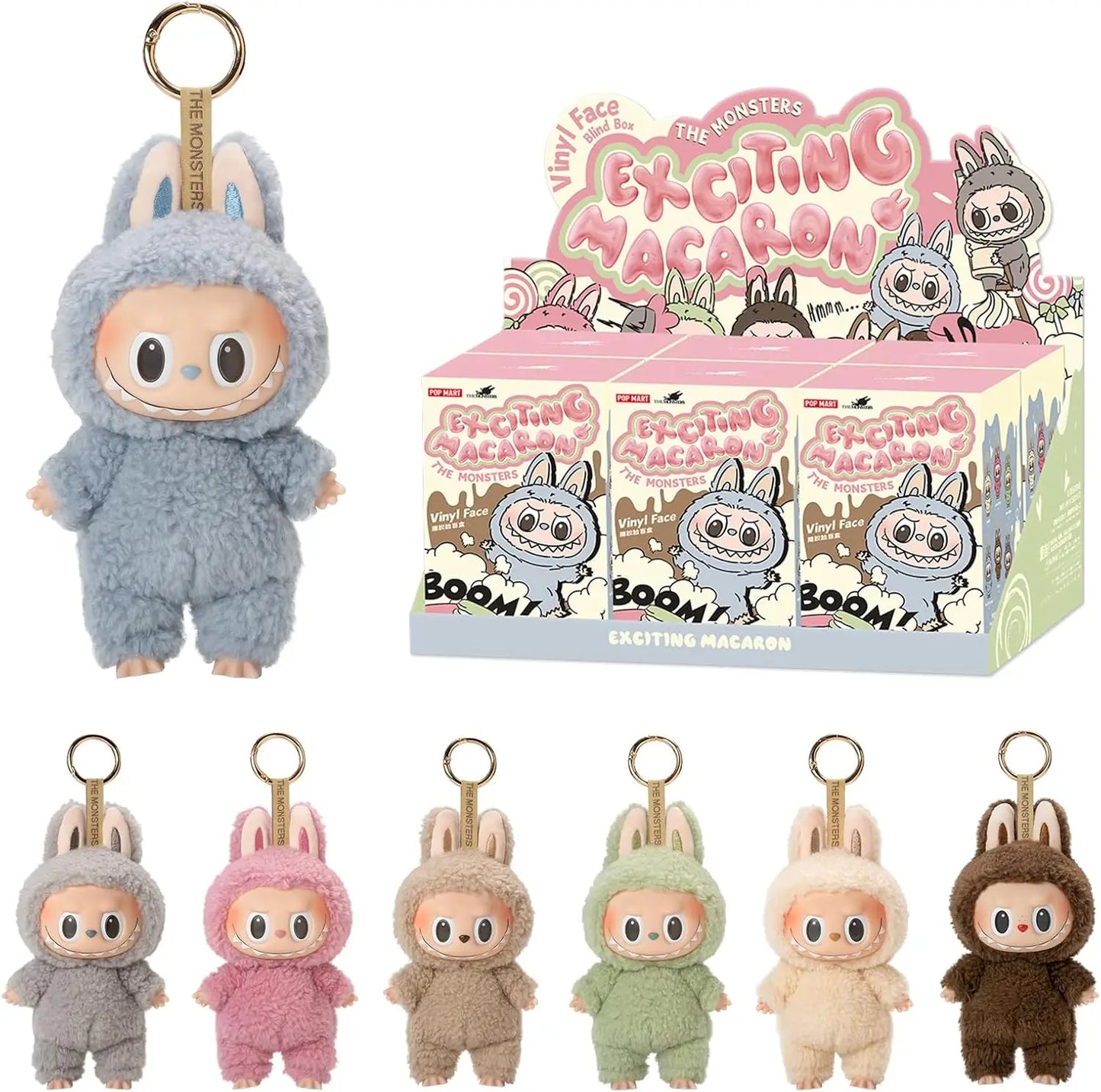 POP MART Labubu The Monsters Doll — Tasty Macarons Blind Box Vinyl Figure, Cute Food-Themed Collectible Toy Gift