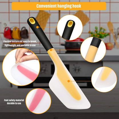 33cm Non-Stick Omelette & Cake Spatula Turner – Heat Resistant Butter Scraper & Baking Mixing Tool for Pastry Kitchen Use