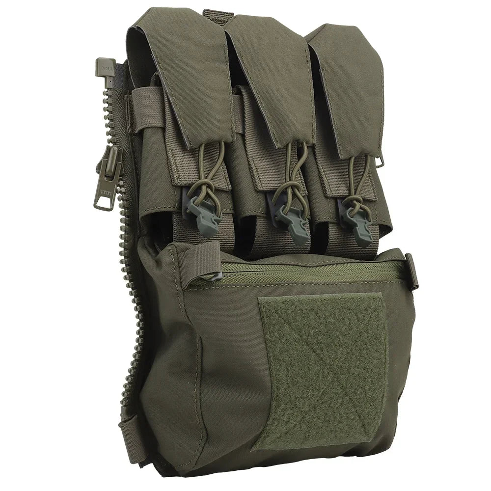 Assault Adapt Banger Back Panel Zip-On Rear Pack – Tactical Vest FCPC V5 Plate Carrier Accessories Bag with GP Pouch & Multitools Pocket
