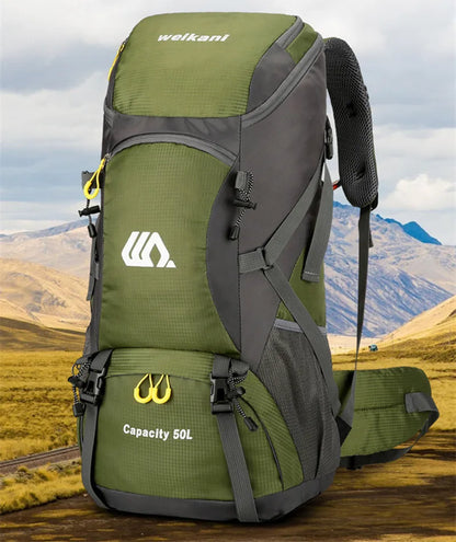 2025 50L Outdoor Hiking & Camping Backpack – Travel Duffel & Sports Backpack