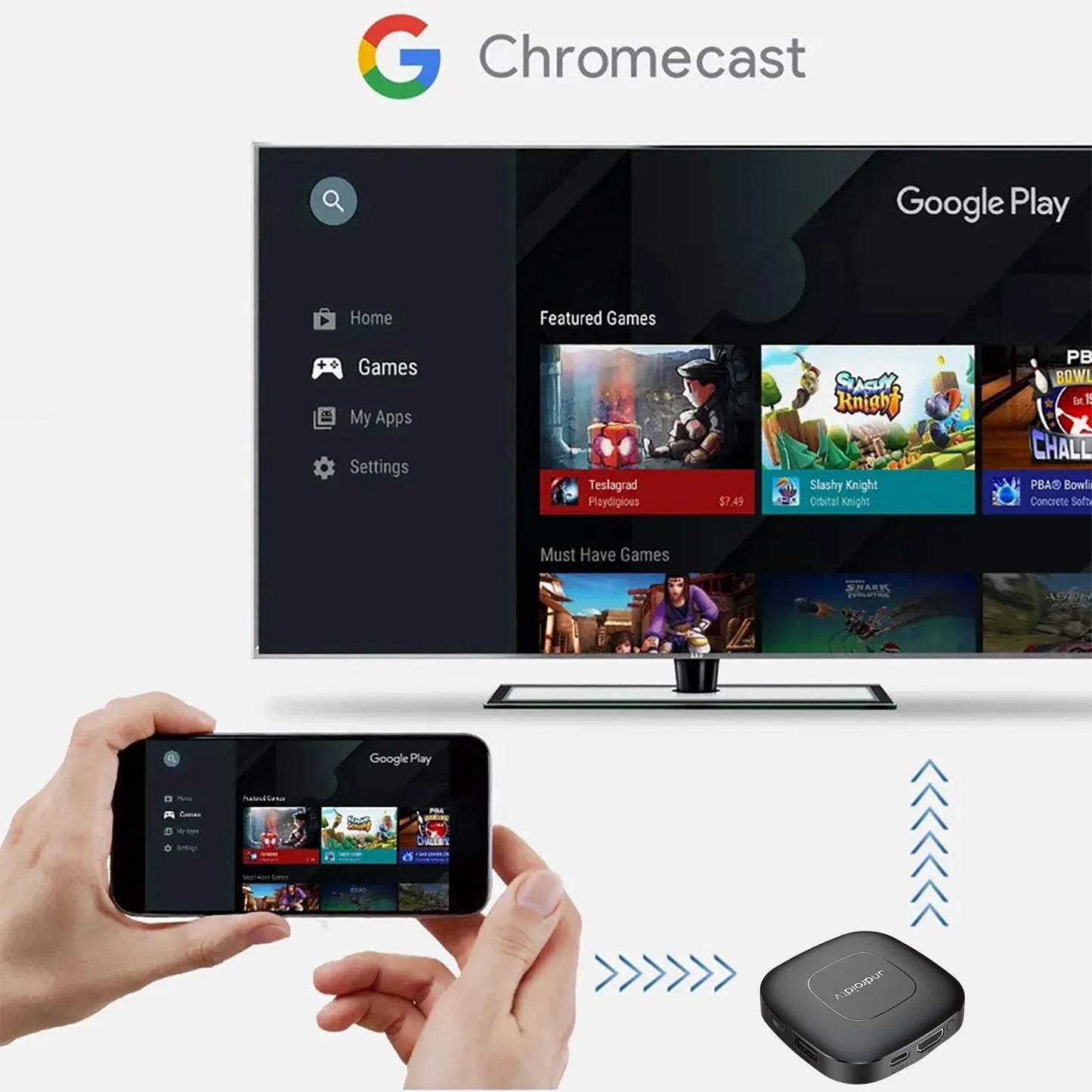 Android 13 Smart Home Theater TV Box – Allwinner H313, Google Assistant, Netflix Streaming, Bluetooth Media Player, 2GB/16GB, 2.4G/5G Wifi, T1