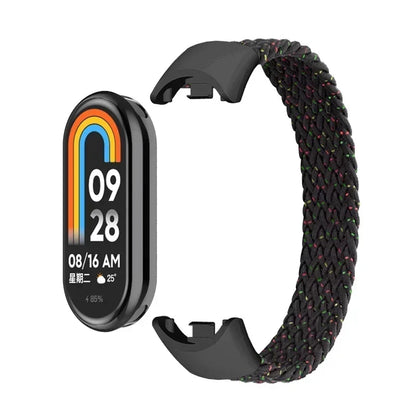Braided Nylon Solo Loop for Xiaomi Mi Band 9 & 8 – Elastic NFC Replacement Strap Bracelet