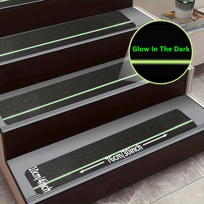 Glow in the Dark Anti-Slip Grip Tape Green Non-Skid Abrasive Adhesive Traction Tape for Stair Safety Treads & Steps