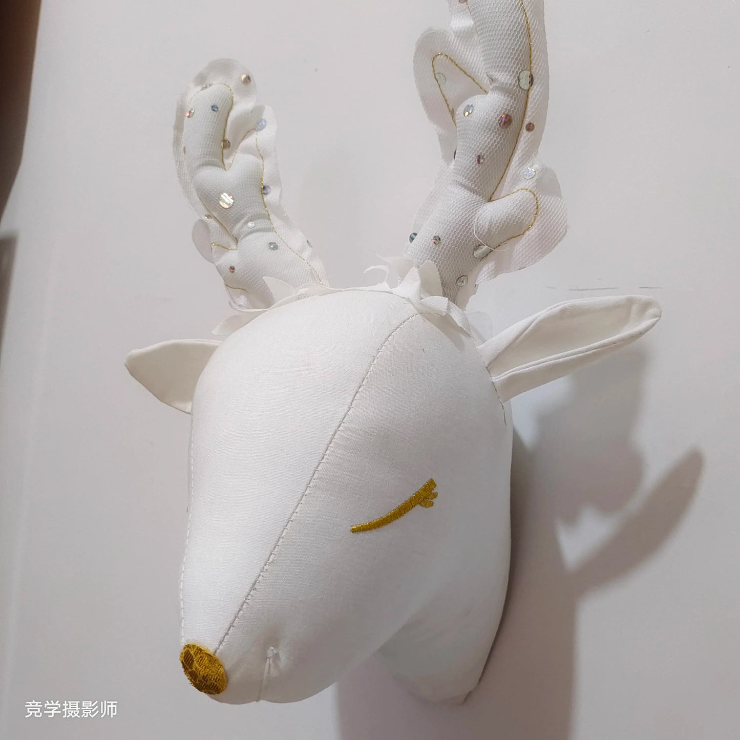 Handmade 3D Felt Animal Heads — Elephant & Swan Wall Hanging Decor for Nursery & Kids’ Bedroom
