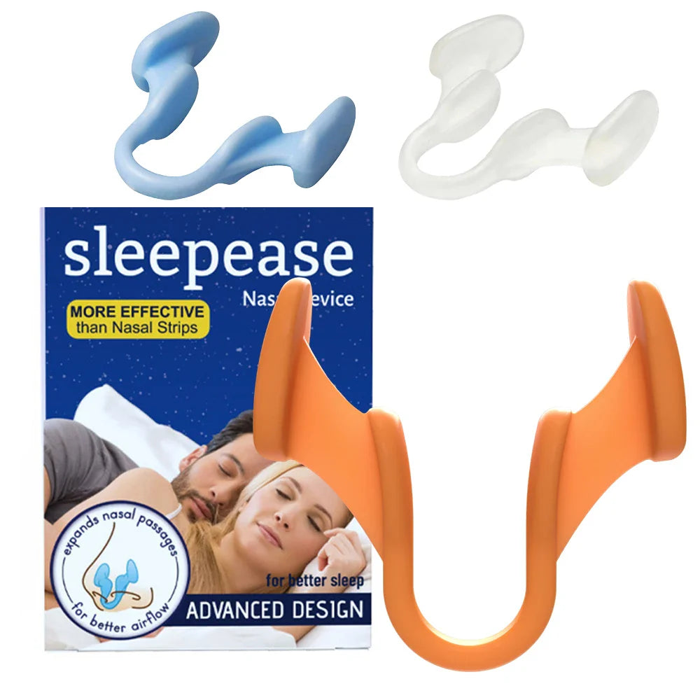Silicone Nose Clip Anti-Snoring Nasal Dilator – Stop Snore Aid for Better Breathing & Sleep Improvement (1-2 Pcs)