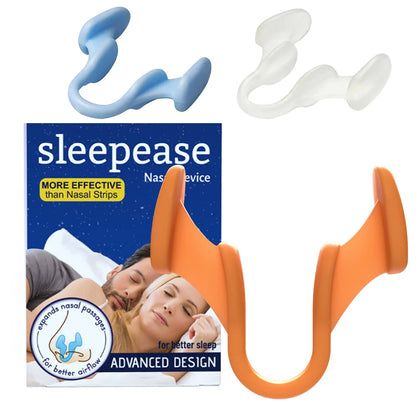 Silicone Nose Clip Anti-Snoring Nasal Dilator – Stop Snore Aid for Better Breathing & Sleep Improvement (1-2 Pcs)