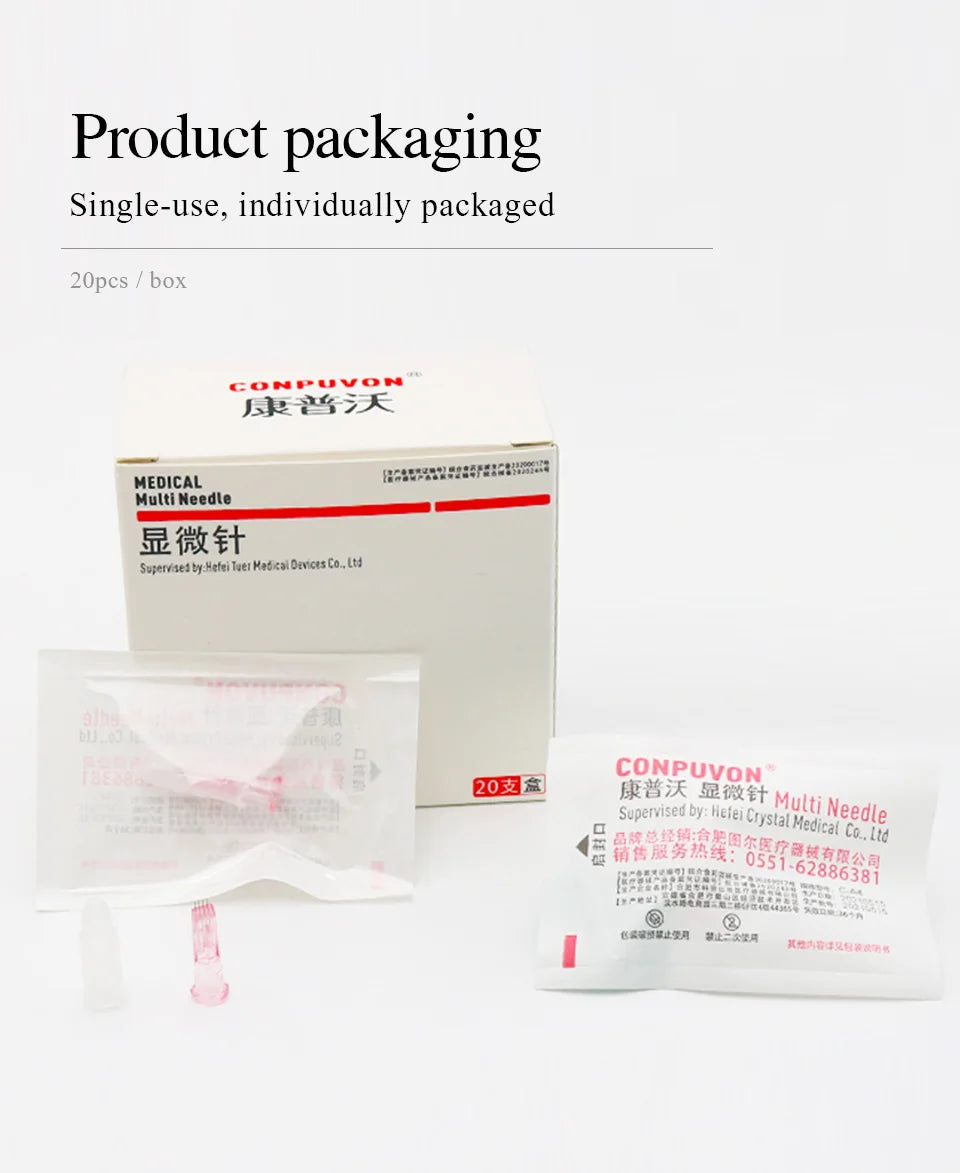 Medical Disposable 34G Powder Needle – Non-Painless Ultrafine Beauty Needle (1.2mm/1.5mm)