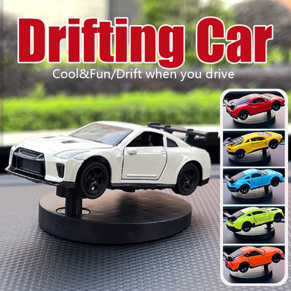 Drift Car Dashboard Toy Model — Swinging Sports Race Car Ornament for Interior Decor & Fun Accessories for Men