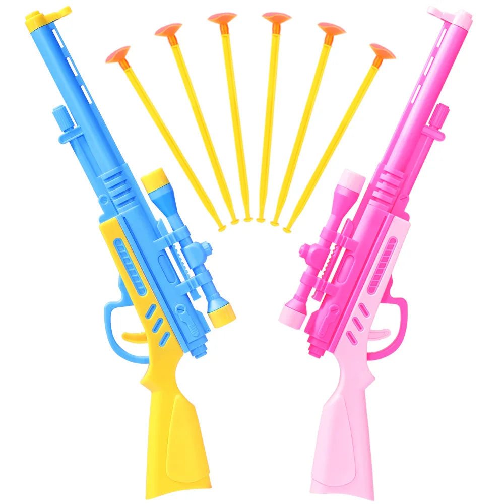 Suction Cup Dart Toy Gun - Plastic Interactive Pistol Game for Kids, Educational Party Toy & Gift Bag Filler
