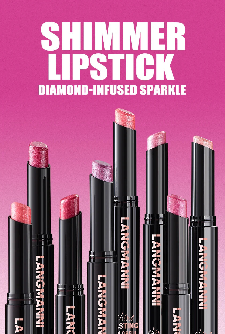 Diamond Pearlescent Lipstick – Waterproof, Long-Lasting Matte Velvet Lipstick with Non-Stick Shine for Sexy Red Lips          Ask ChatGPT