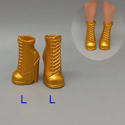Little Kids 25CM Winter Doll Shoes – Boots & High Heels Accessories, Perfect Birthday Gift for Girls