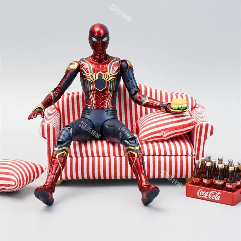 ZD Toys Spider-Man No Way Home 1/10 Action Figure – Peter Parker Gold Black Red Marvel Legends Collectible Toy